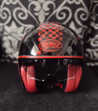 Casco Jet Premier Evo Nx Negro Rojo