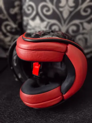 Casco Jet Premier Evo Nx Negro Rojo