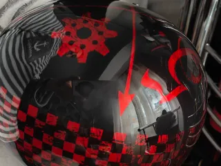 Casco Jet Premier Evo Nx Negro Rojo