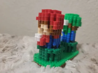 Figura decoracionHama 3D Mario y Luigi Personaliza