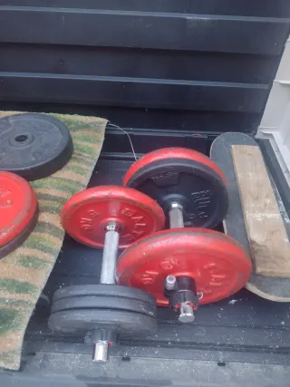 Discos de pesas 5kg, de 28mm diámetro agujero