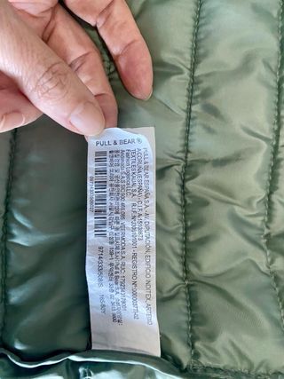 Plumas Zara verde pastel Talla S chica