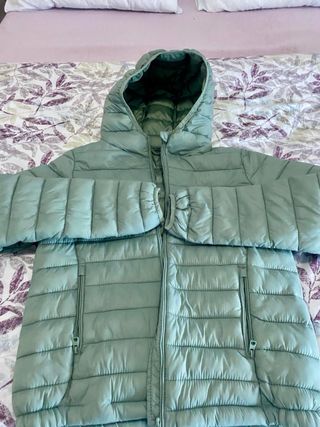 Plumas Zara verde pastel Talla S chica