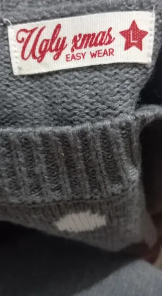 Jersey Reindeer Navidad Talla L. UGLY XMAS