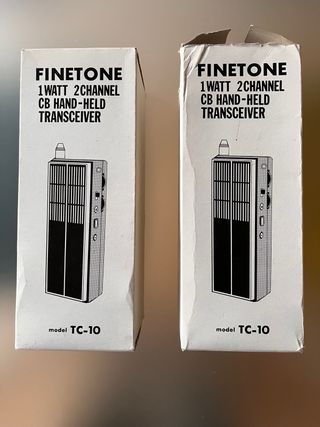 2 Walkie Talkie Finetone TC-10 de Coleccionista