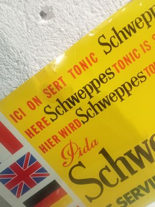 ANTIGUA CHAPA LATA ESMALTADA GRANDE B E