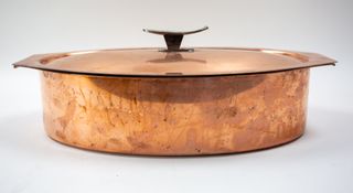 Pesciera Vintage Rame Inox con Grata e coperchio