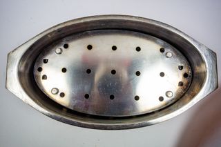 Pesciera Vintage Rame Inox con Grata e coperchio