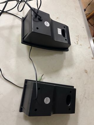 Altavoces Multimedia Negro y Plata