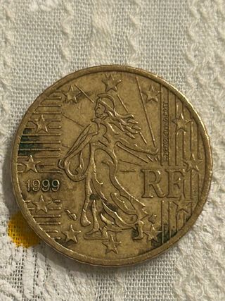 Moneda 50 céntimos Francia 1999