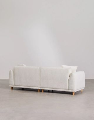 Sofá 3 plazas bouclé Eracli Sklum Beige NUEVO