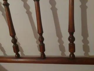 Cabecero de cama antiguo de madera (200 años)