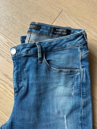 Guess Annette Skinny High Jeans Blu