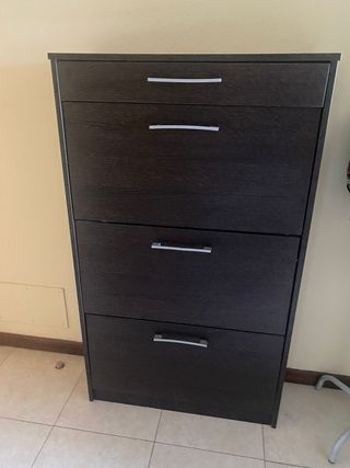 Mesa comedor y zapatero.