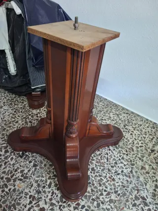 Patas Mesa Salón Madera (2 Unidades)