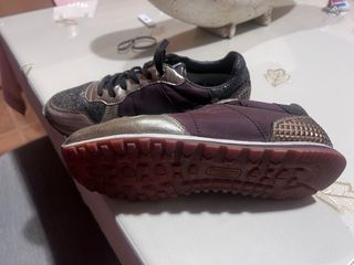 Zapatillas Pepe Jeans Mujer Oro y Morado