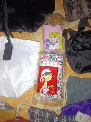 Lote de bolsos, monedero y cinturones