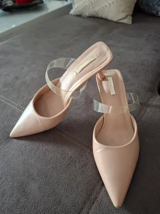 Zapatos rosa tacón