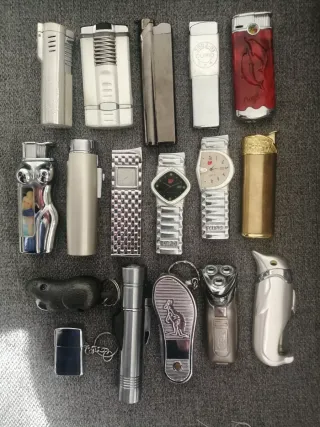 Lote 122 Isqueiros Recarregáveis Variados