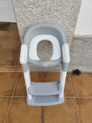 Adaptador wc niños escalón gris