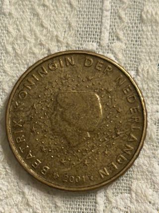 Moneda 10 céntimos Países Bajos 2001
