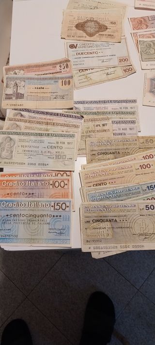 110 buoni ssegni + 1 Lira Luogotenenza 1944