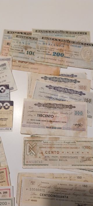 110 buoni ssegni + 1 Lira Luogotenenza 1944