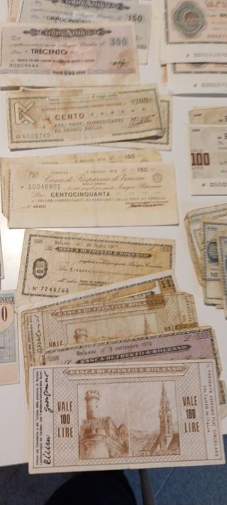 110 buoni ssegni + 1 Lira Luogotenenza 1944