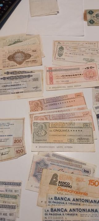 110 buoni ssegni + 1 Lira Luogotenenza 1944