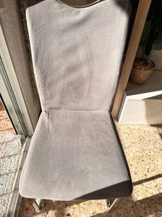 Juego de 4 sillas de comedor grises