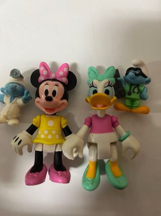 lote Figuras PVC Pitufos, Piratas y Disney