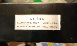 Illuminatore Astor 1000W Tipo 1001 anni '70