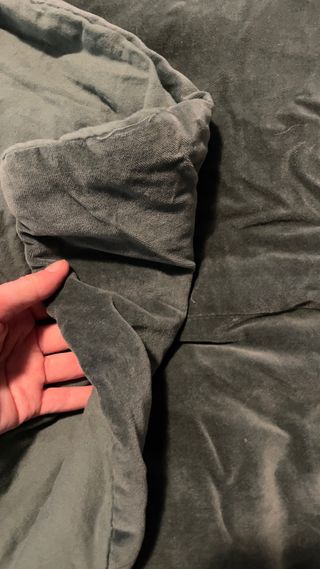 Colcha Zara Home Verde Musgo edredón topper