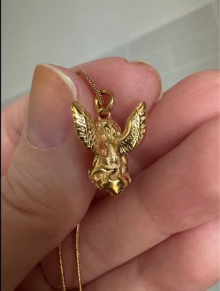 Collana Angelo con Perla Placcata Oro 18K