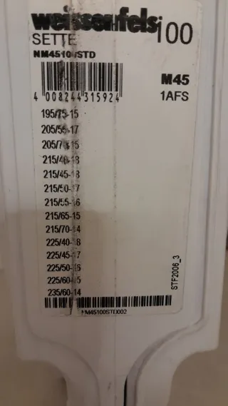 Catene da Neve Weissenfels Sette L100 7mm