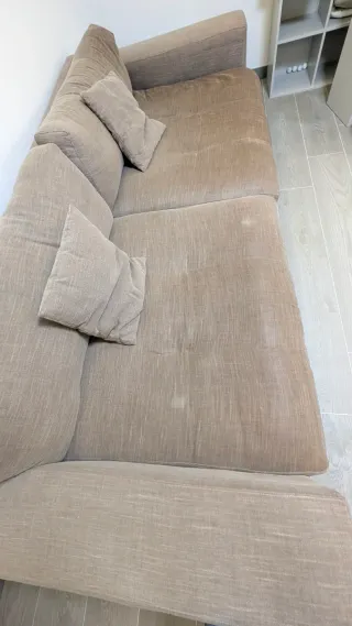 Sofá XL beige/marrón