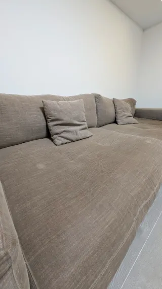 Sofá XL beige/marrón