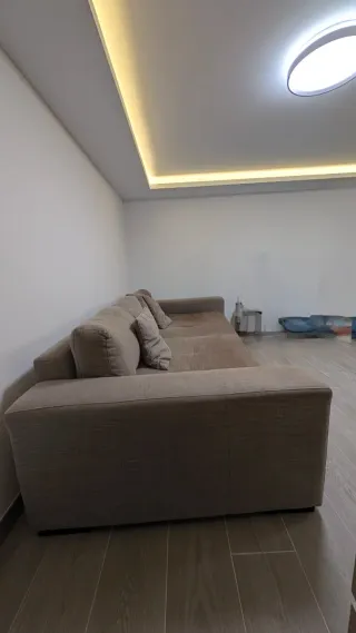 Sofá XL beige/marrón