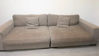 Sofá XL beige/marrón