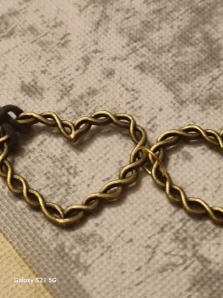 Collana con cuori intrecciati oro Odore Celtico