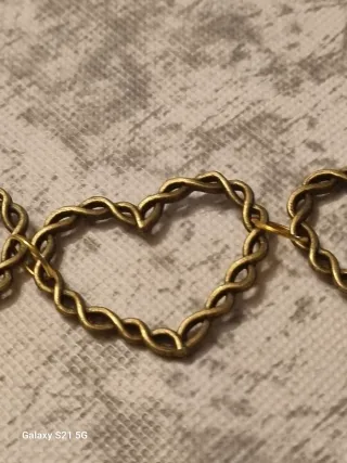 Collana con cuori intrecciati oro Odore Celtico