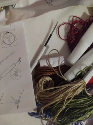 Set Punch Needle per creare sottobicchieri