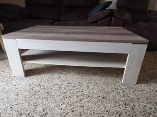 Mesa comedor y centro a juego madera