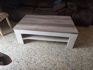 Mesa comedor y centro a juego madera