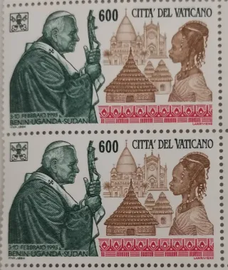 Francobollo Poste Vaticano 600 Lira