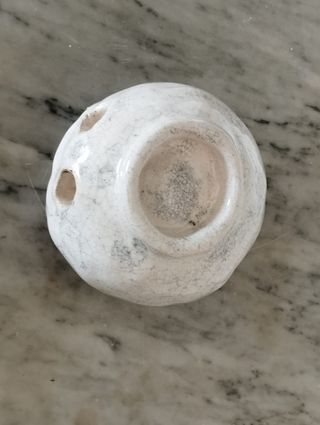 Luminária Porta Vela em Cerâmica Artesanal