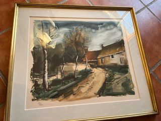 Obra de arte: Acuarela ‘’Paisaje rural’’