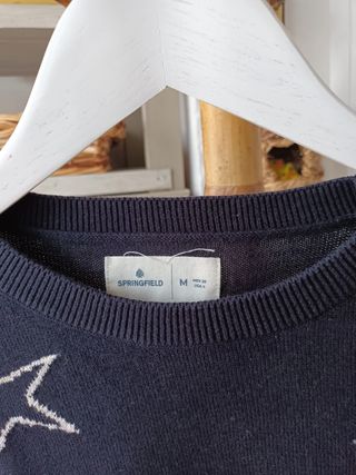 Jersey azul con estrellas blancas Talla M