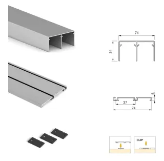 Sistema corredero Emuca Placard