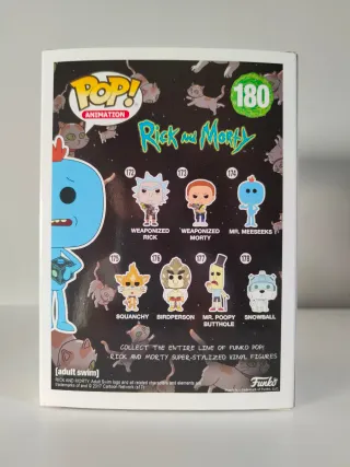 Funko pop Mr. Meeseeks with Meeseeks Box 180